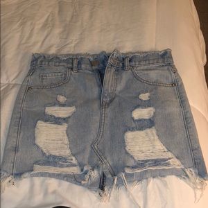 Express Denim Skirt